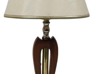 25 - Mid-Century Table Lamp 17" as-is electric/electronic/mechanical item - no guarantee all components, untested

