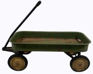 2109 - Vintage Metal Wagon - 35 x 16 x 30
