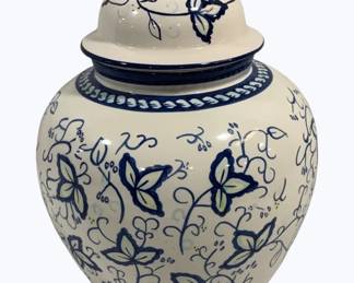 4016 - Blue & White Ginger Jar 13"
