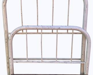 3557 - Metal Twin Size Bed w/ no Rails only slats 46 x 39
