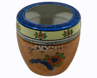 3288 - Japanese lusterware planter - 4.5" tall
