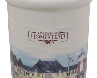 488 - Longaberger 1999 Homestead 2Qt Crock with Box 7x6"
