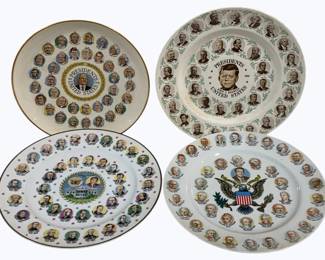 2274x - 4 President Collector's Plates - 10.5" round
