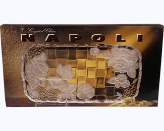 4085x - Crystal Napoli Serving Dish in Box 14.5"
