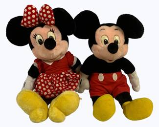 4031 - Mickey & Minnie Mouse Plush Dolls 16"
