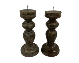 184 - Pair Candle Prickets 7"
