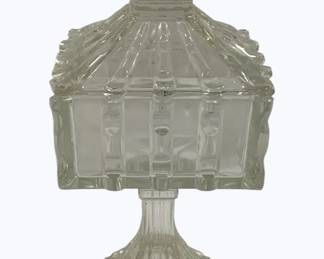 4018 - Vintage Broken Column Pattern Covered Candy 10.25"
