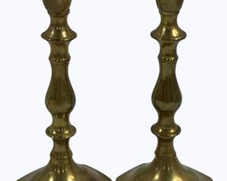 4115 - Pair Brass Candlesticks 7"
