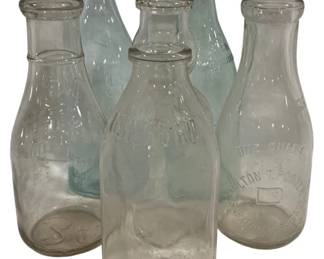 2272 - 6 Vintage Milk & Other Bottles
