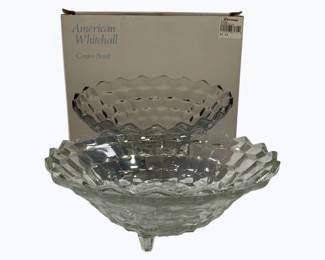 4018x - American Whitehall 3 Footed Bowl w/ Box 10"


