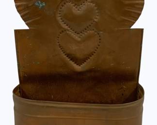 2332x - Copper Hanging Planter 13 x 9 x 3.5
