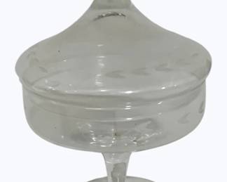 4147 - Princess House Candy Dish - w/ box, 7" tall
