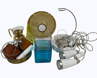 2891 - Lot of Assorted Items to include Pendant Lights used as-is electric/electronic/mechanical item - no guarantee all components, untested
