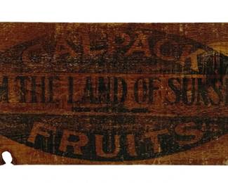 3385 - Calpack Fruits Wood Sign - 6.25 x 15
