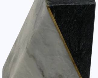 2928 - Marble Paperweight or Bookend - 6 x 5 x 2.5
