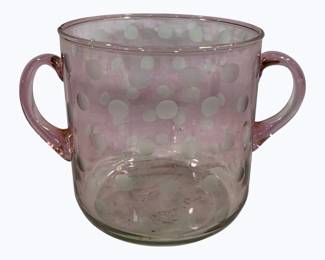 2606 - Glass Handled Vase 6.5"
