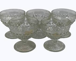 2236 - 5 Hobnail Sherbets 3.5"
