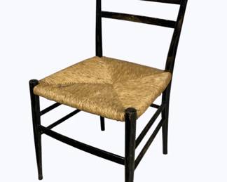 6112 - Rush Seat Vintage Chair 32 x 17 x 17
