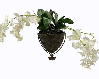 2842 - Wall Planter, Faux Orchid 15 x 12
