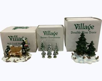 4082x - 3 Dept 56 Village Figures in Boxes
