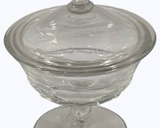 4213 - Glass Candy Jar w/ lid - 7" tall
