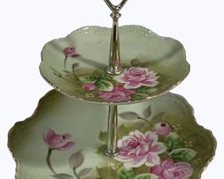 4005 - Lefton 2 Tier Serving Tray 9.5 x 10
