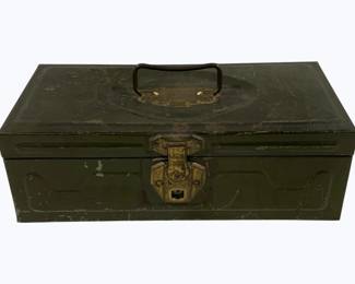 2328x - Metal Box, locked, no key, 6.5 x 14 x 5
