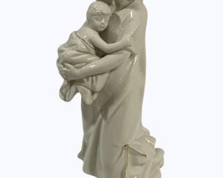 4206 - Madonna w/ Child Porcelain Statue - 12" tall
