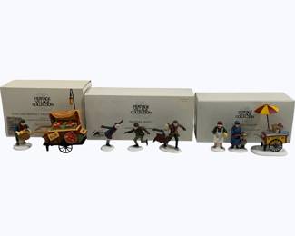 4056x - 3 Dept 56 Dickens Village Figures in Boxes
