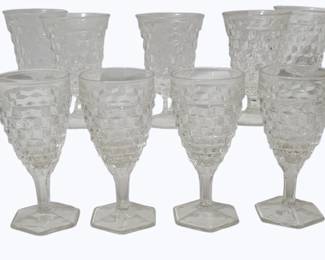 311 - 9 Fostoria American Assorted Stems
