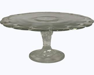 4022 - Indiana Glass Teardrop Pedestal Cake Stand 4.5 x 11
