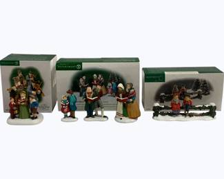 4045x - 3 Dept 56 Dickens Village Figures in Boxes
