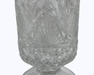 4036 - Crystal Hurricane Vase 9"
