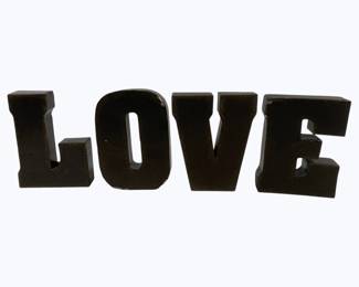 2587 - 4pc Set Metal "LOVE" Letters 7"
