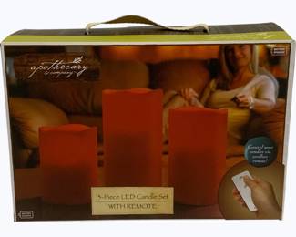 4033x - 3 Piece LED Candle Set in Box as-is electric/electronic item, no guarantee all components are present, untested.
