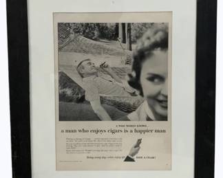 6241 - Framed Cigar Ad 18 x 22
