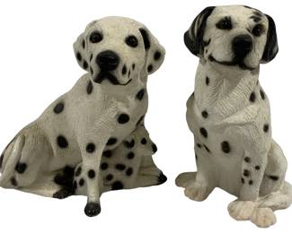 2028 - 2 Dalmatian Dog Figures - 11" tall
