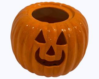 2173 - Ceramic Pumpkin w/ NO Lid - 9 x 8
