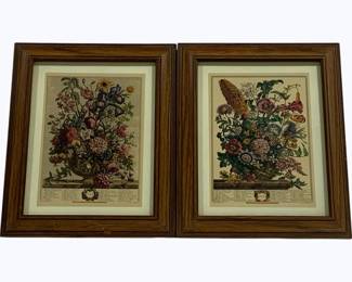 4052x - Pair Framed Prints 12.25 x 10.25
