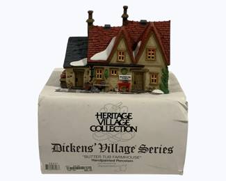4068x - Dept 56 Butter Tub Farm House w/ Box Heritage Village, Dickens Village
