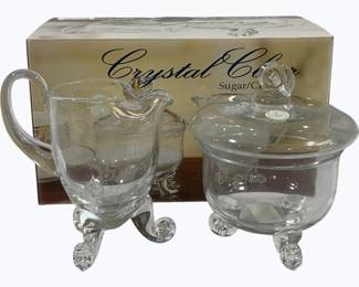 4104x - Crystal Clear Creamer & Sugar in Box
