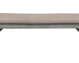 2402 - Powell Bed Bench, crack in wood, 20 x 60 x 16
