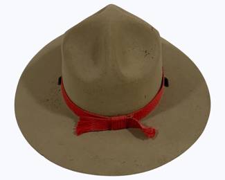 3462 - Vintage Hat, as is - worn spots 14" round
