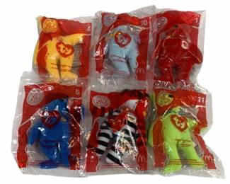 4179 - 6 McDonald's Teenie Beanie Babies
