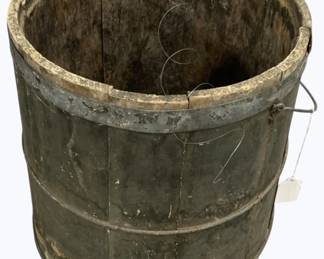 7214 - Wood Bucket, no bottom, 13 x 12
