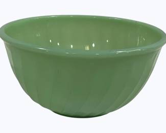 4182 - Fire-King Jadeite Bowl - 7" round
