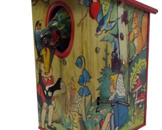 73 - Vintage Mechanical Birdhouse Bank 5.5"
