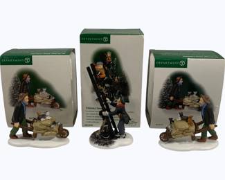 4095x - 3 Dept 56 Figures w/ Boxes
