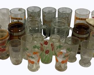 2056 - Lot of Assorted Glassware
