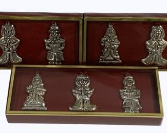 4117 - 3 Boxes Gorham Christmas Ornaments 3"
